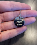 mom wife boss necklace