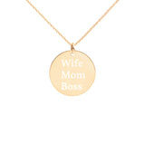 wife mom boss necklace