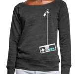 Women's Wideneck Sweatshirt - heather black