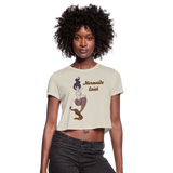 Mermaids Exist Women's Cropped T-Shirt - dust