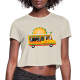 Let's Taco Bout It Women's Cropped T-Shirt - dust