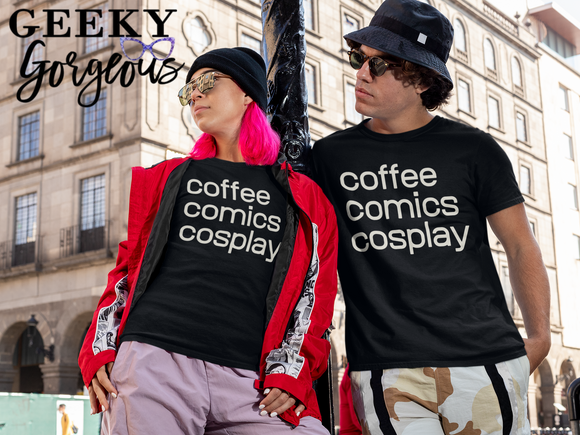 Coffee Comics Cosplay Short-Sleeve Unisex T-Shirt