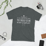 hot in my cosplay tee heather gray