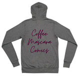 Coffee, Mascara & Comics Zip-Up Hoodie