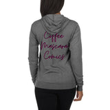 Coffee, Mascara & Comics Zip-Up Hoodie