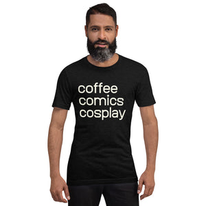 Coffee Comics Cosplay Short-Sleeve Unisex T-Shirt