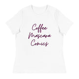 coffee mascara comics tee